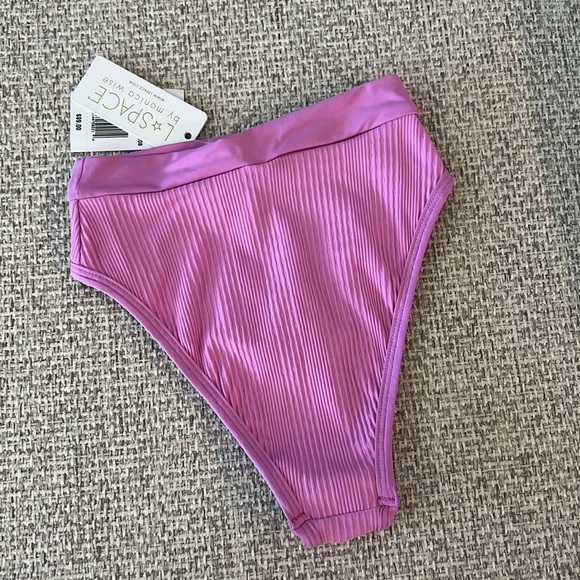 NWT L*Space Frenchi Pointelle Ribbed Bikini Bottom - Picture 5 of 10